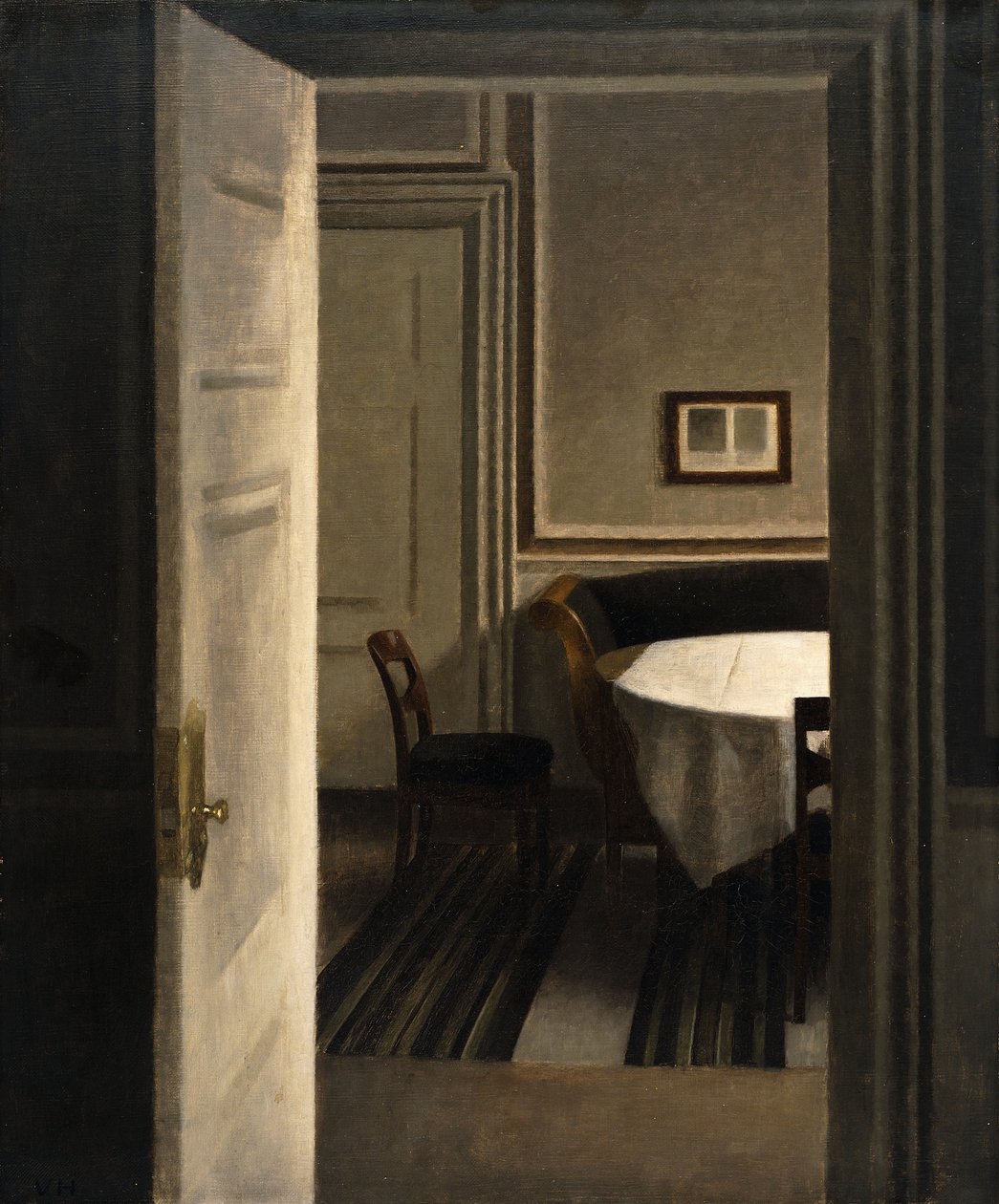 Belső, Strandgade 30, 1904 alkotó: Vilhelm Hammershoi