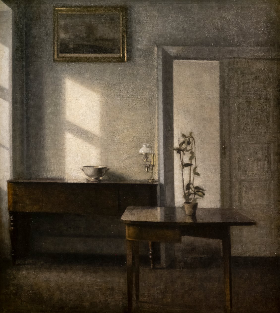 Belső virágporttal, Bredgade 25 alkotó: Vilhelm Hammershoi