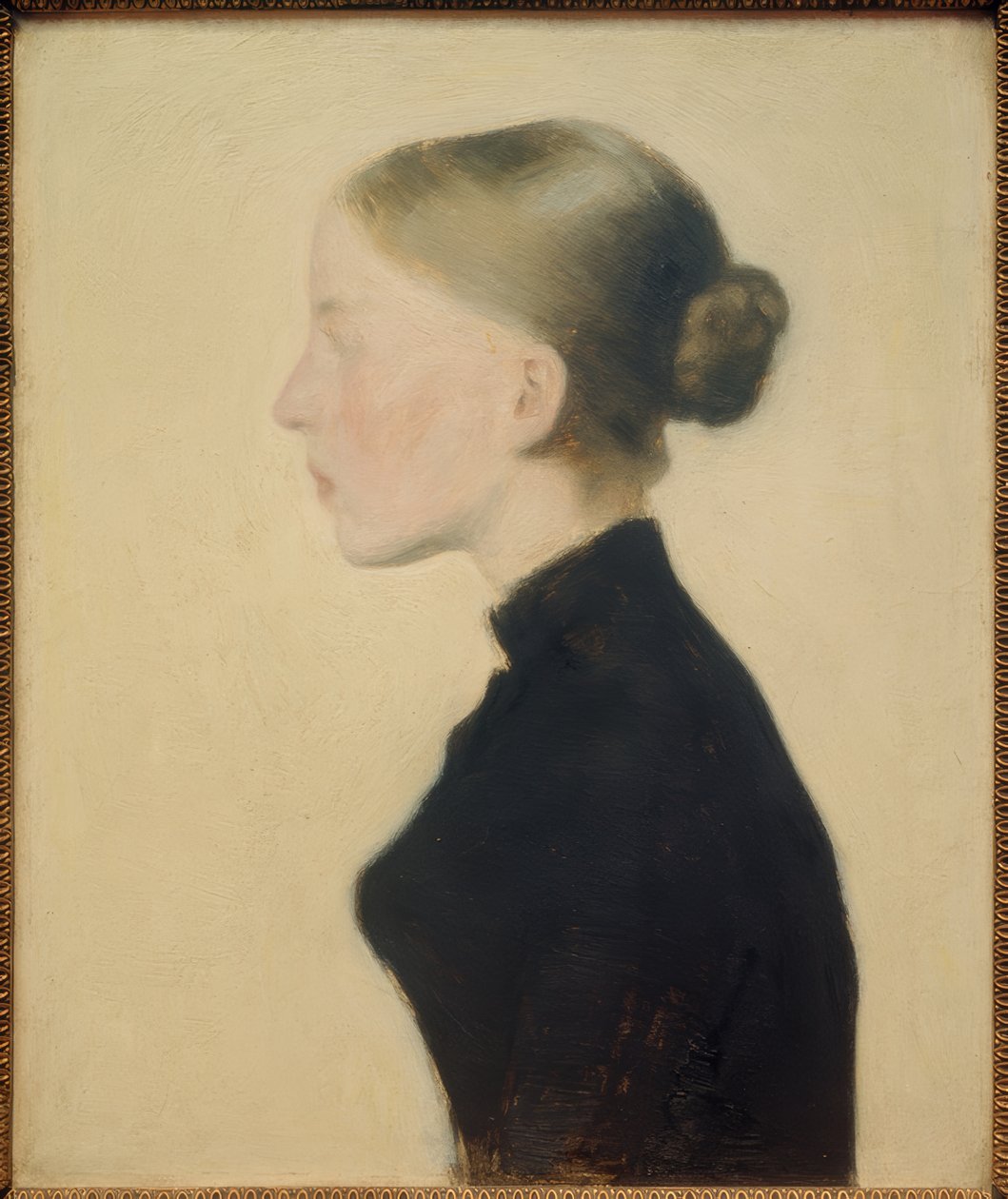 Fiatal beteg lány alkotó: Vilhelm Hammershoi