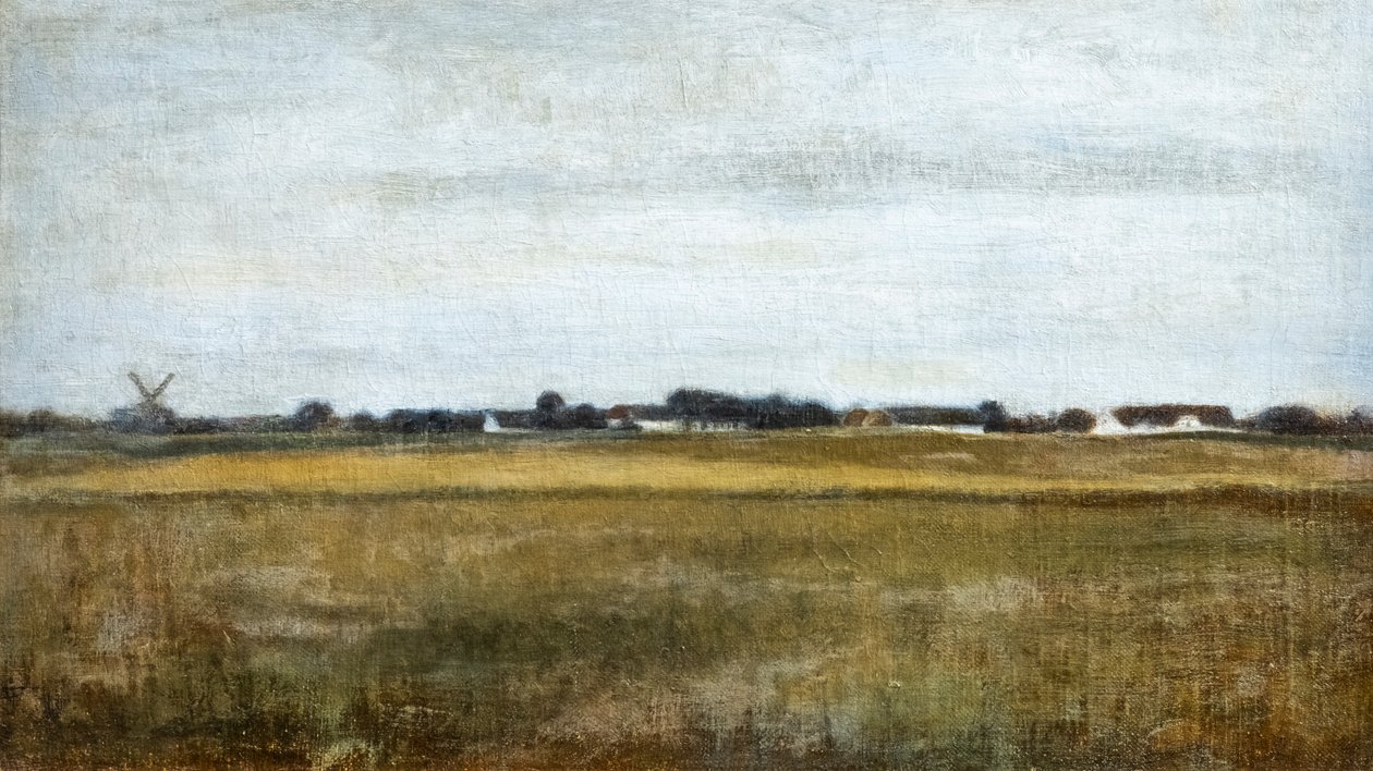 Virum tája Frederiksdal közelében, nyár alkotó: Vilhelm Hammershoi