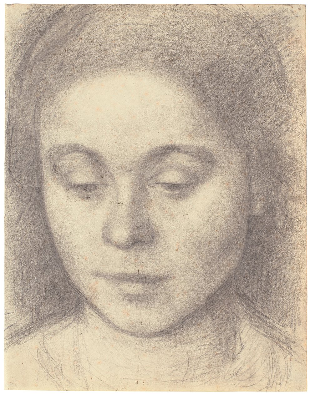 Ida, a művész feleségének portréja, 1898 (ceruza) alkotó: Vilhelm Hammershoi