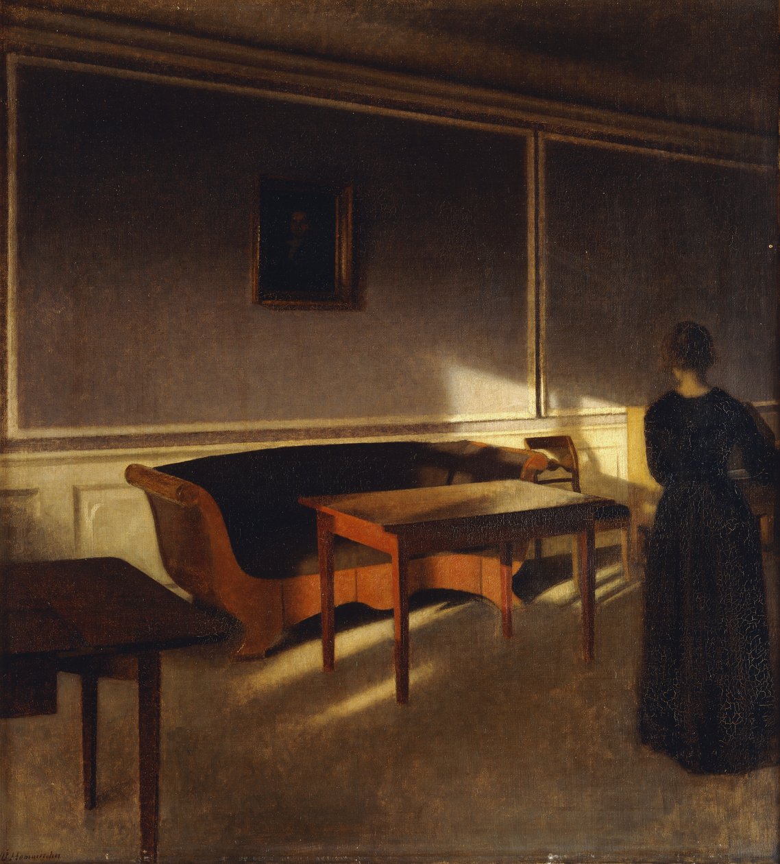 Napfény a nappaliban, 1903. 1. sz alkotó: Vilhelm Hammershoi