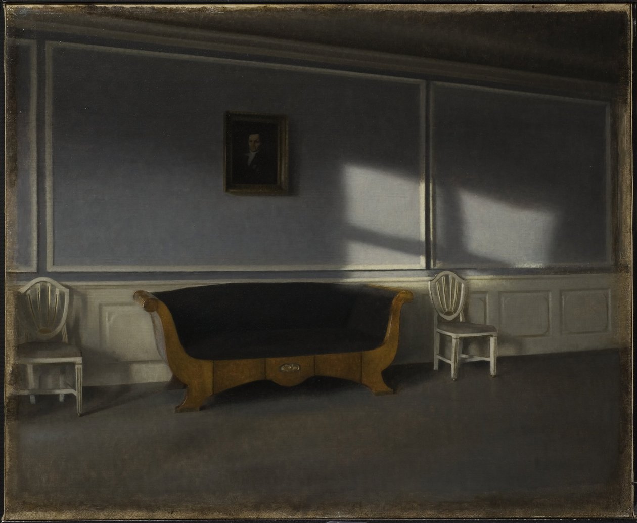 Napfény a szalonban III alkotó: Vilhelm Hammershøi