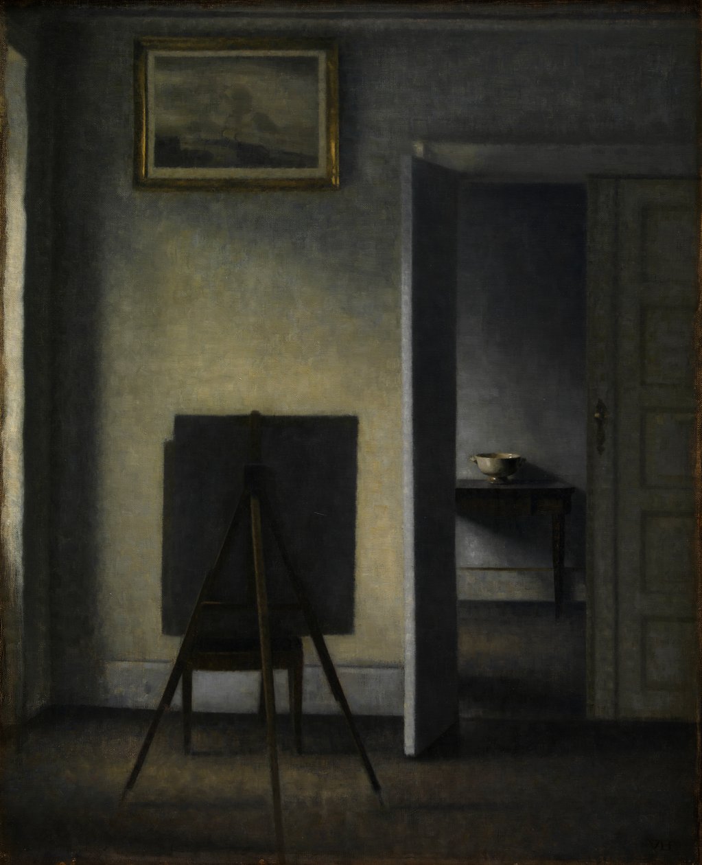 A művész festőállványa, 1910 alkotó: Vilhelm Hammershoi