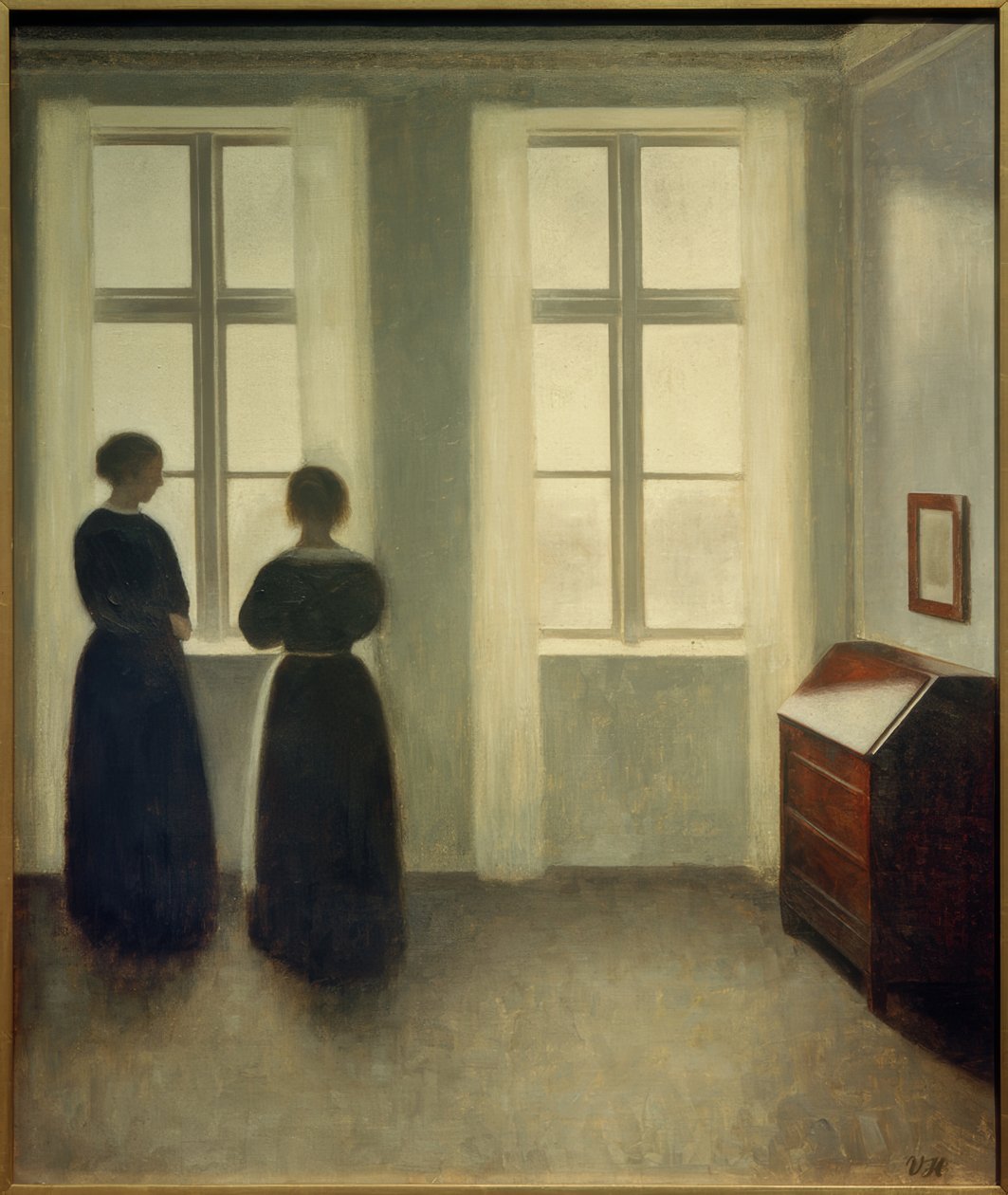 Két nő az ablaknál alkotó: Vilhelm Hammershoi