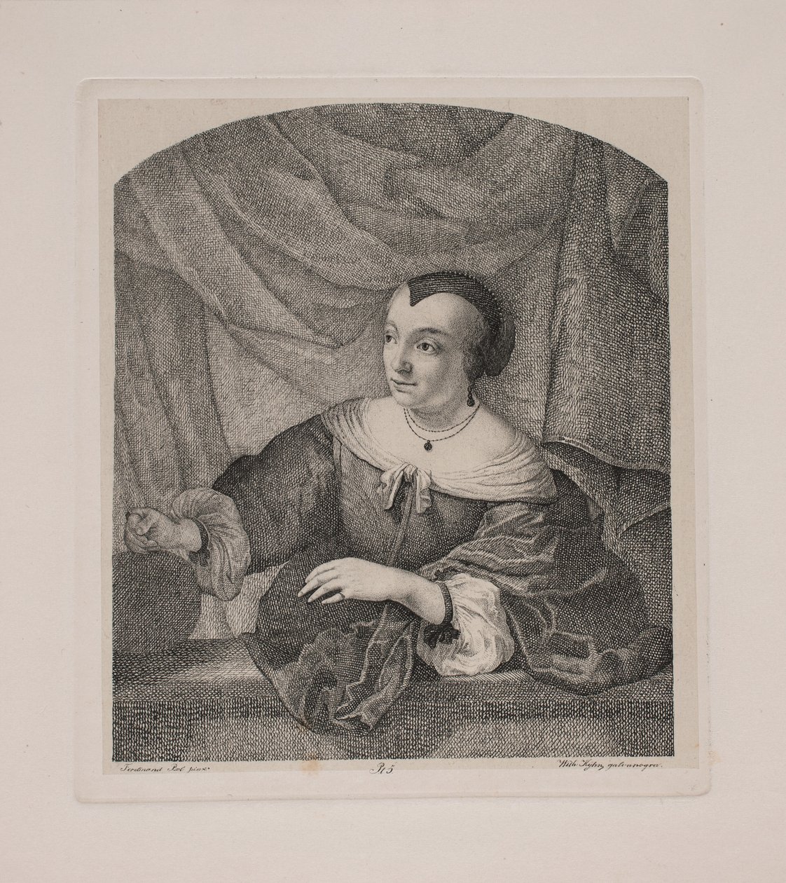 Ferdinand Bol feleségének portréja alkotó: Vilhelm Kyhn