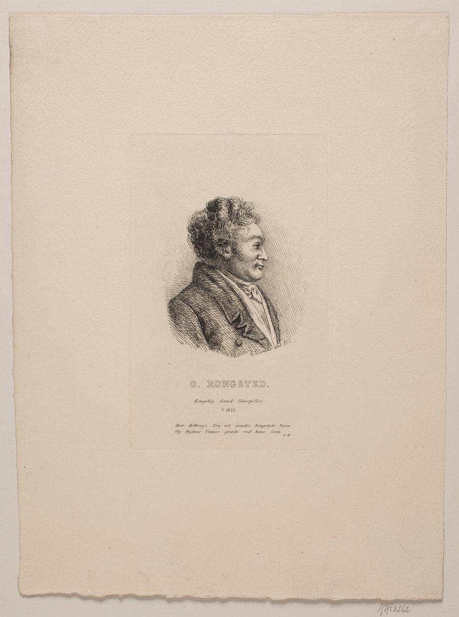 Rongsted színész portréja alkotó: Vilhelm Kyhn