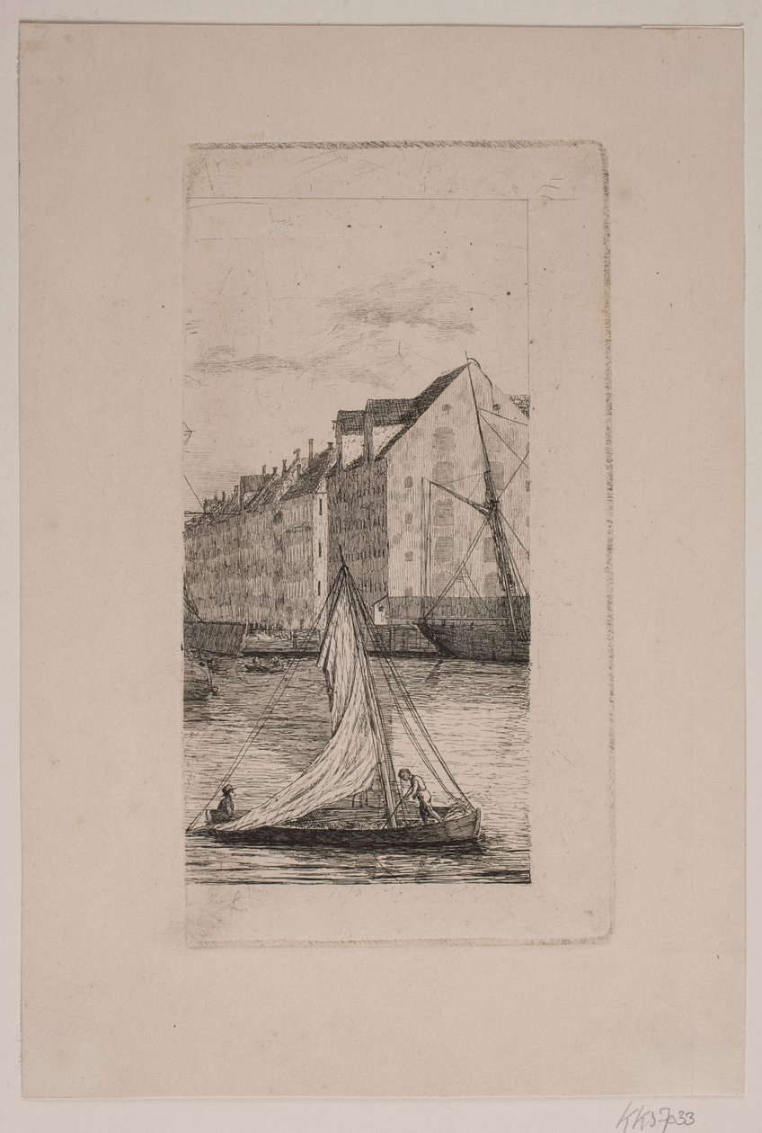 A Nyhavn csatornán kívül alkotó: Vilhelm Kyhn