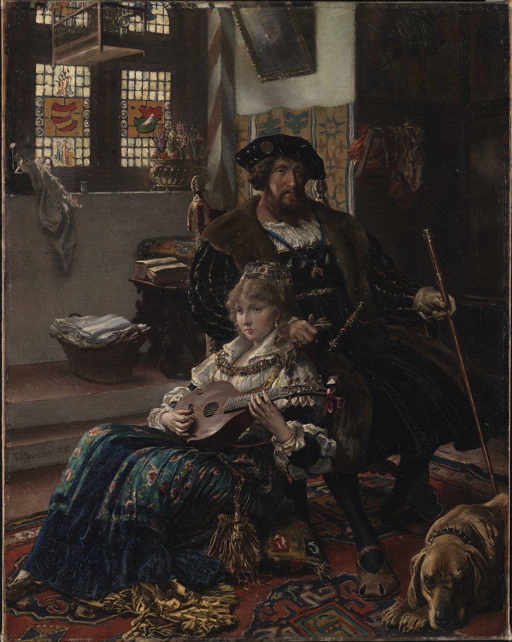Christian II és Dyveke alkotó: Vilhelm Rosenstand