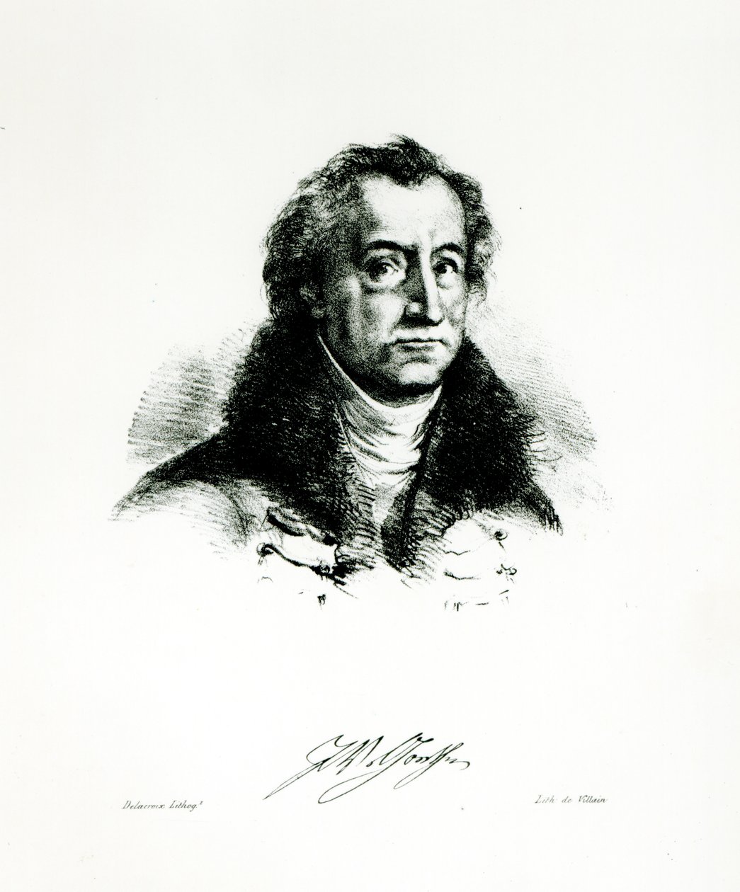 Johann Wolfgang Goethe (1749-1831) Delacroix metszete alkotó: Villain