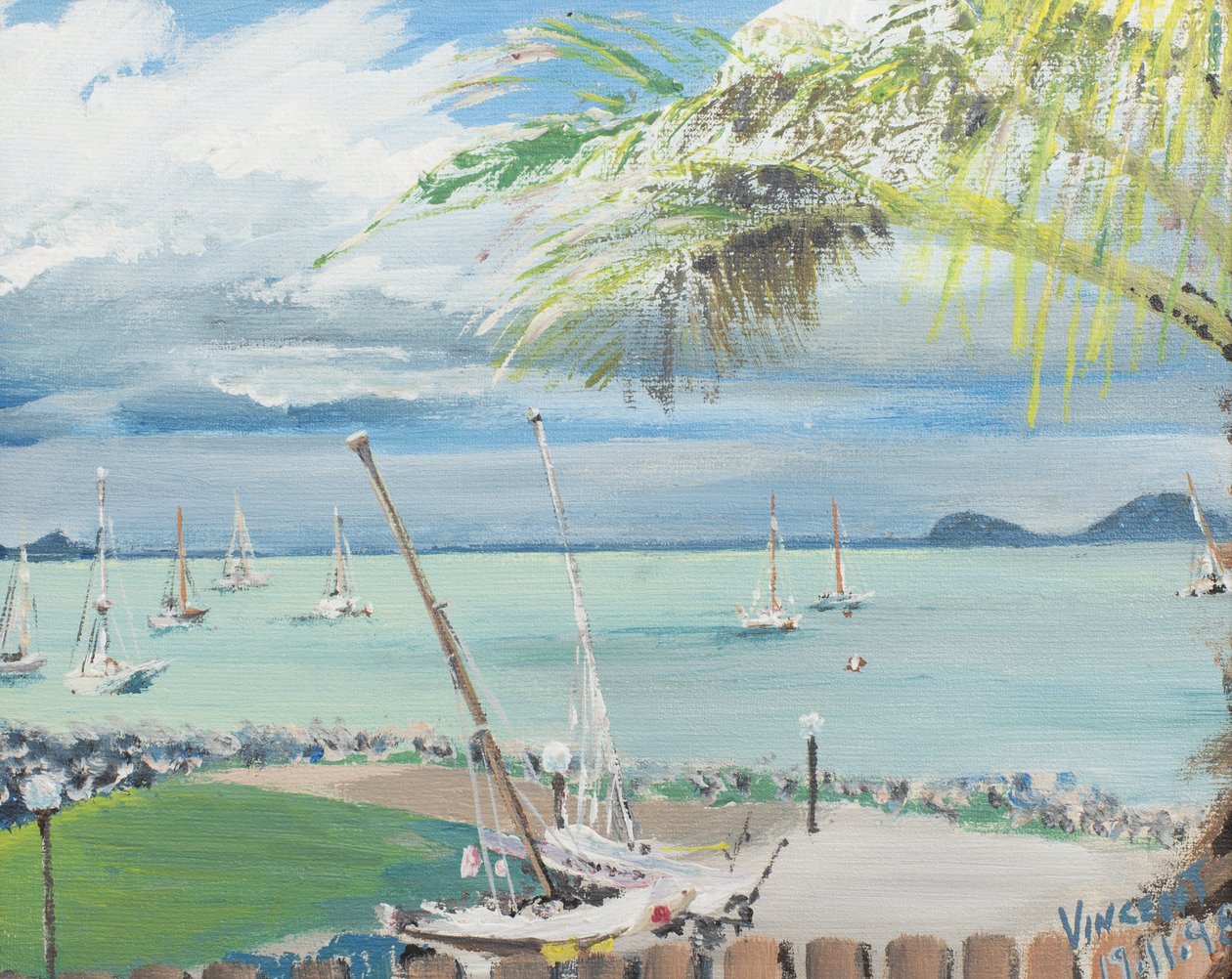 Airlie Beach, Ausztrália, 1998, (Akril, vászon táblán) alkotó: Vincent Alexander Booth