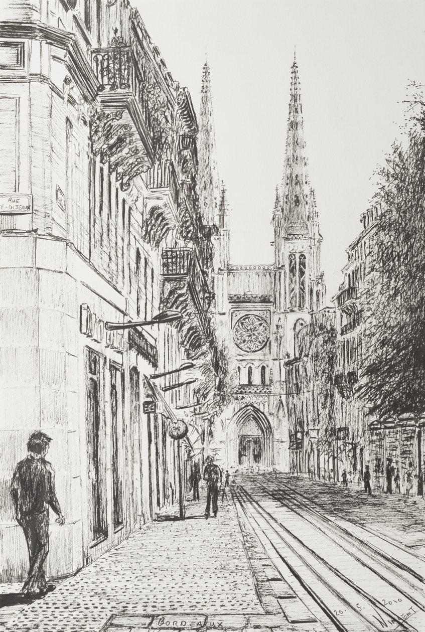 Bordeaux, Franciaország, 2010, (Tinta papíron) alkotó: Vincent Alexander Booth