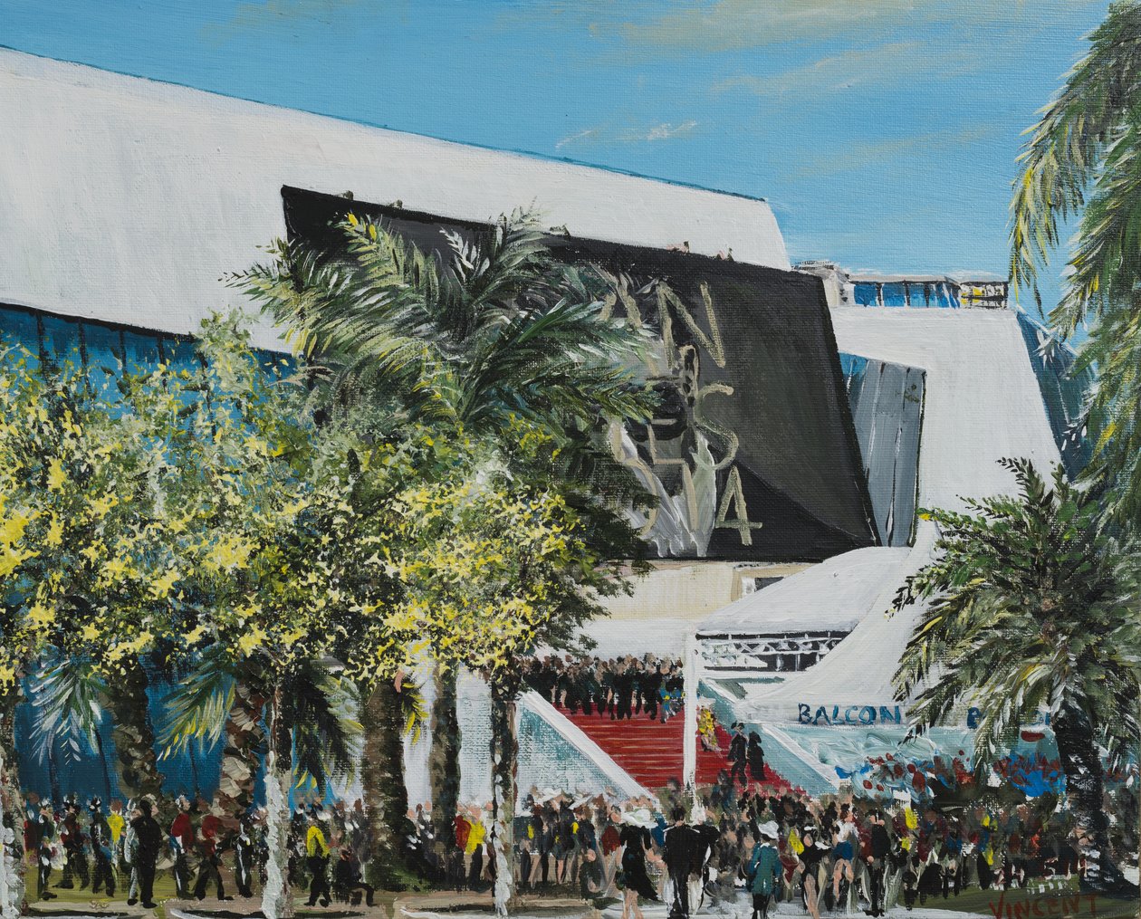Cannes 2014, 2014, (Akril, vászon táblán) alkotó: Vincent Alexander Booth