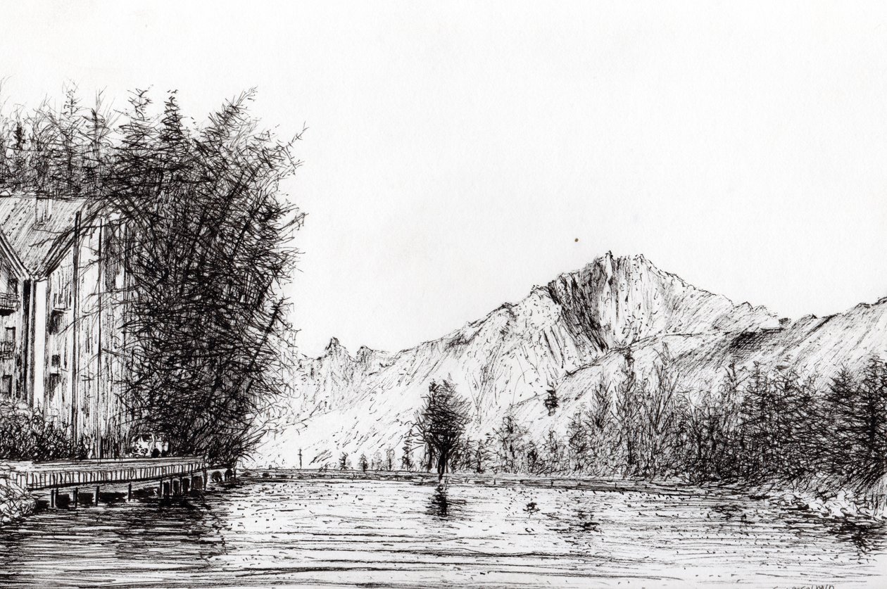 Crans Switzerland, 2009, (tinta papíron) alkotó: Vincent Alexander Booth