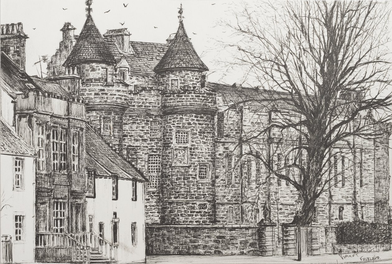 Falkland Palace, Skócia, 200,7 (tinta papíron) alkotó: Vincent Alexander Booth