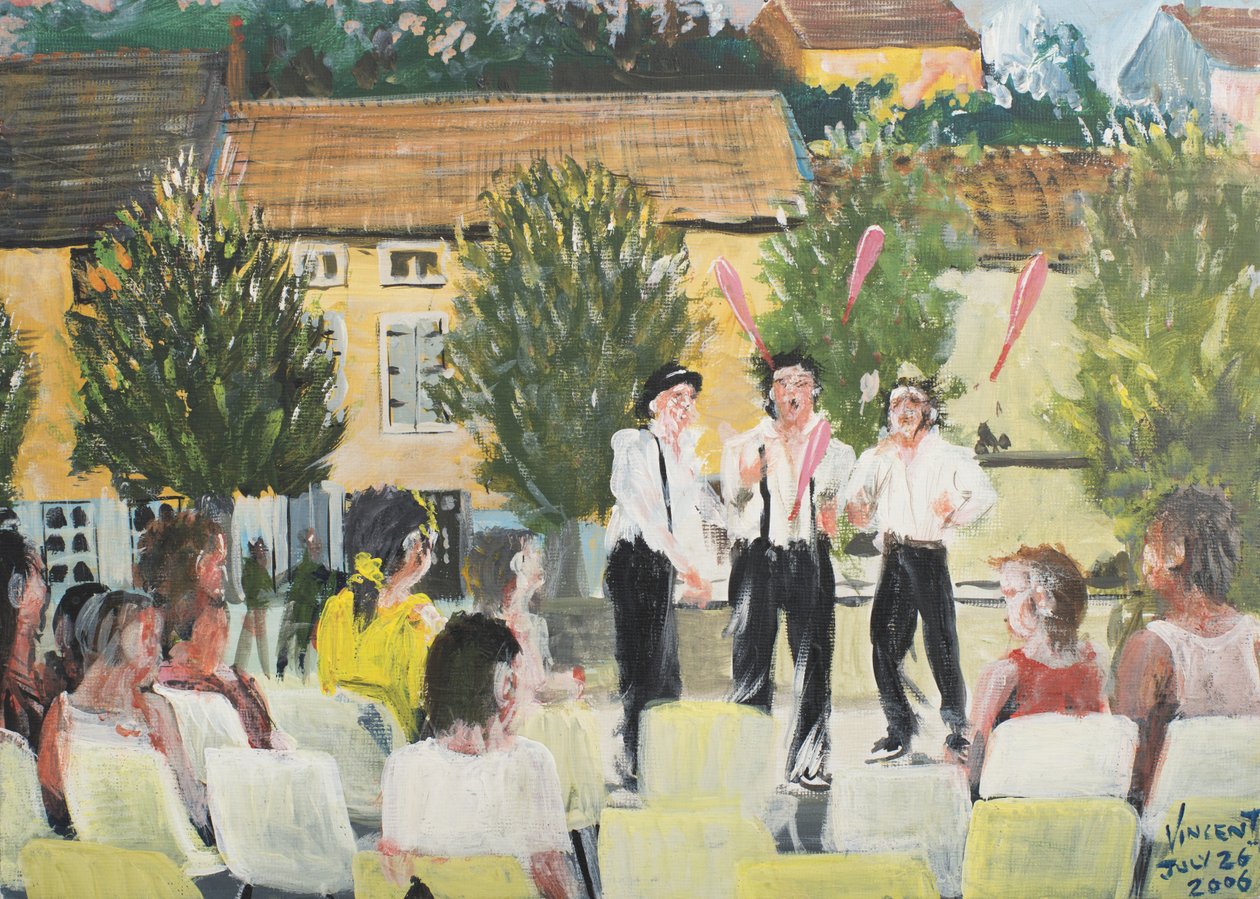 Olasz előadók, Laignes, Franciaország. 2006, (Akril vászonlapra) alkotó: Vincent Alexander Booth