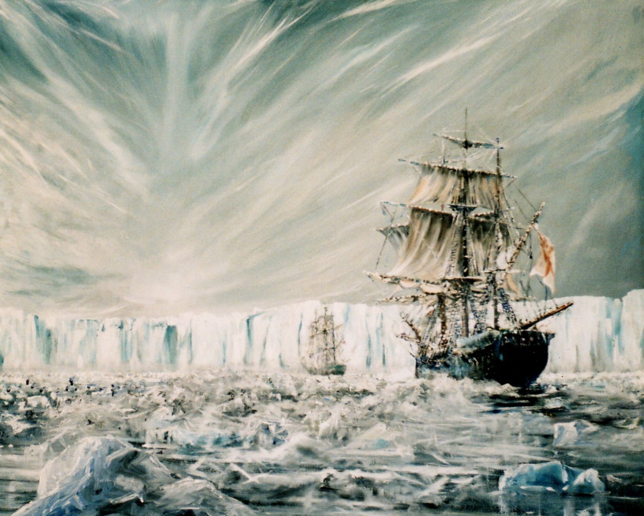 James Clark Ross felfedezte az antarktiszi jégtakarót 1841. január (1) 2006, alkotó: Vincent Alexander Booth