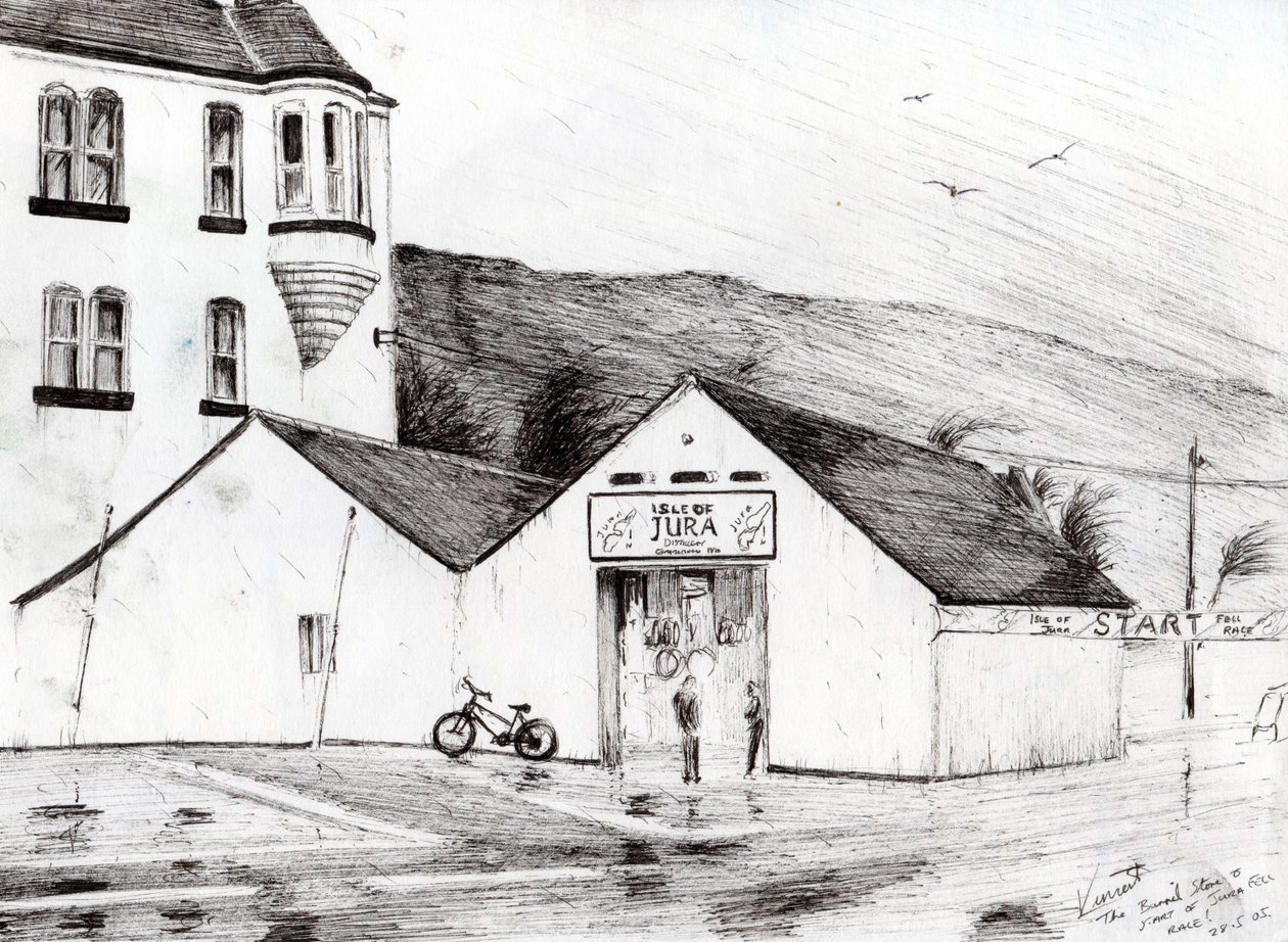 Jura Race start, 2005, (tintával papíron) alkotó: Vincent Alexander Booth