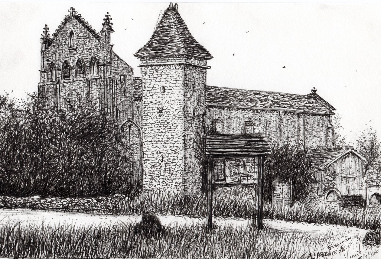 LAbbeye Blassimon Franciaország, 2010, (tinta papíron) alkotó: Vincent Alexander Booth