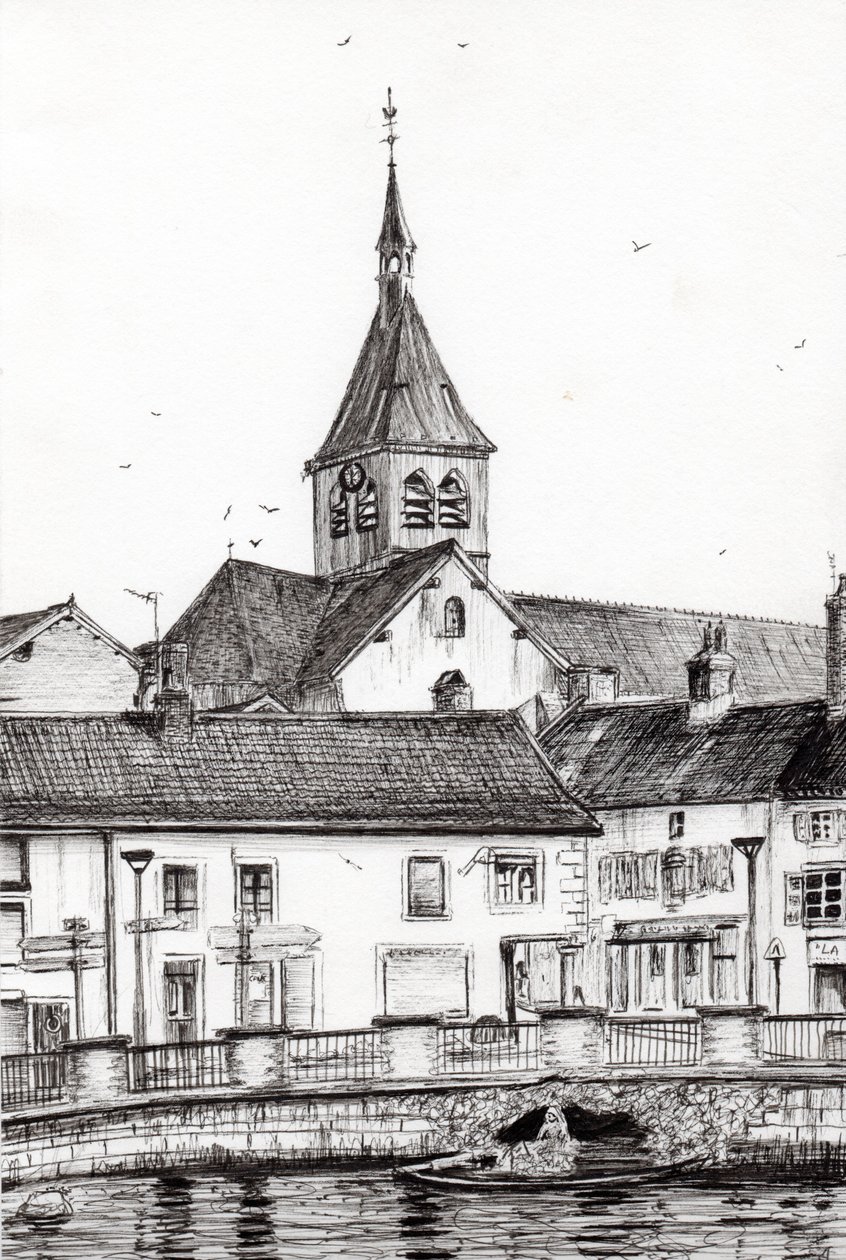 Laignes France, 2007, (tinta papíron) alkotó: Vincent Alexander Booth