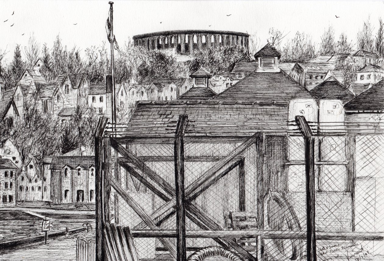Oban Scotland, 2007, (tinta papíron) alkotó: Vincent Alexander Booth