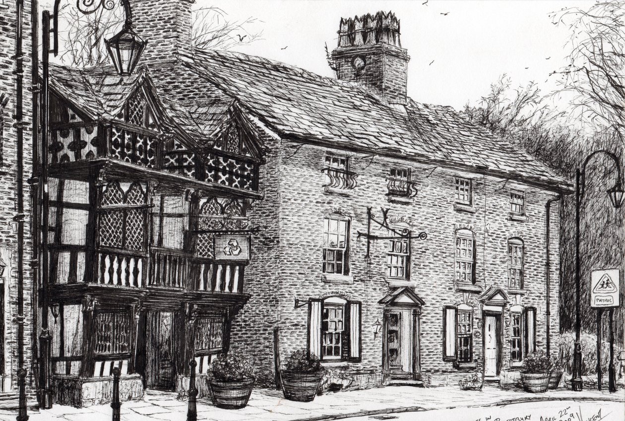 Prestbury, 2009, (tinta, papír) alkotó: Vincent Alexander Booth