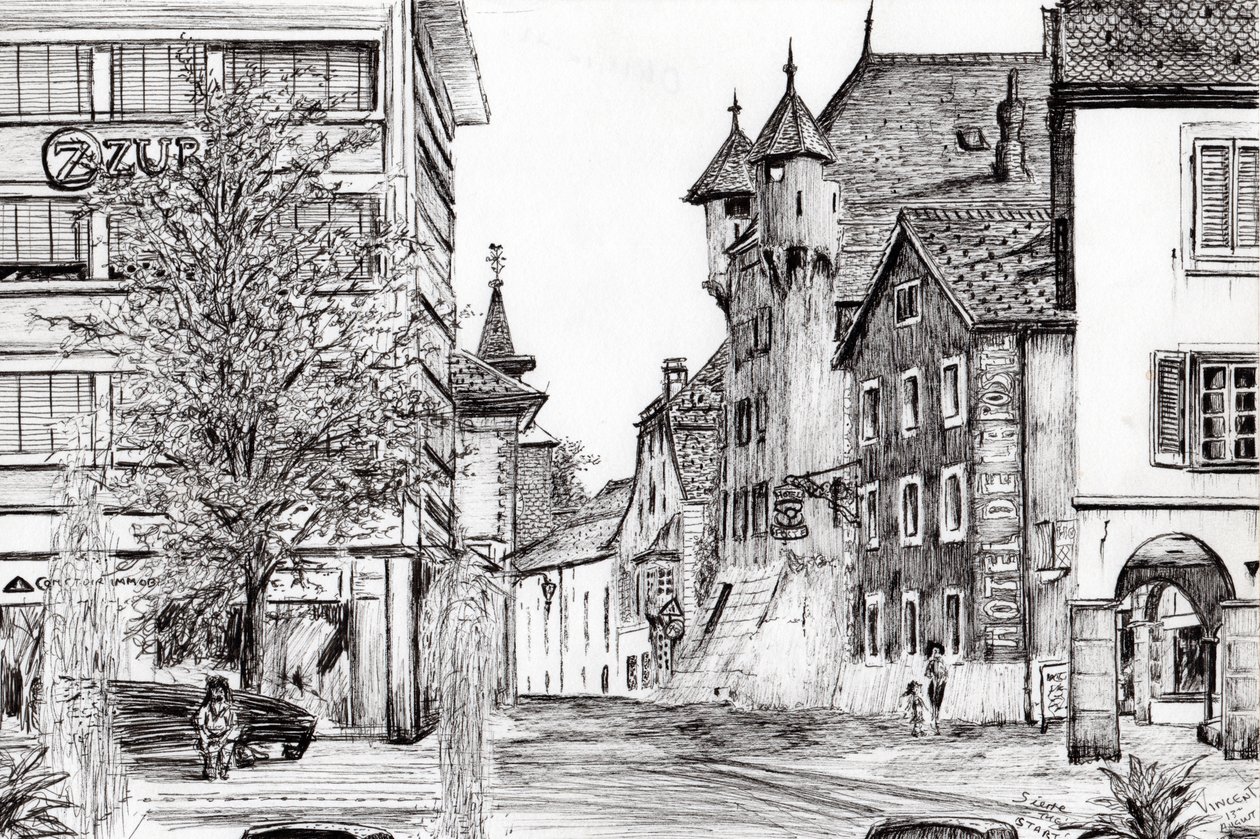 Sierre Svájc, 2012, (tinta papíron) alkotó: Vincent Alexander Booth