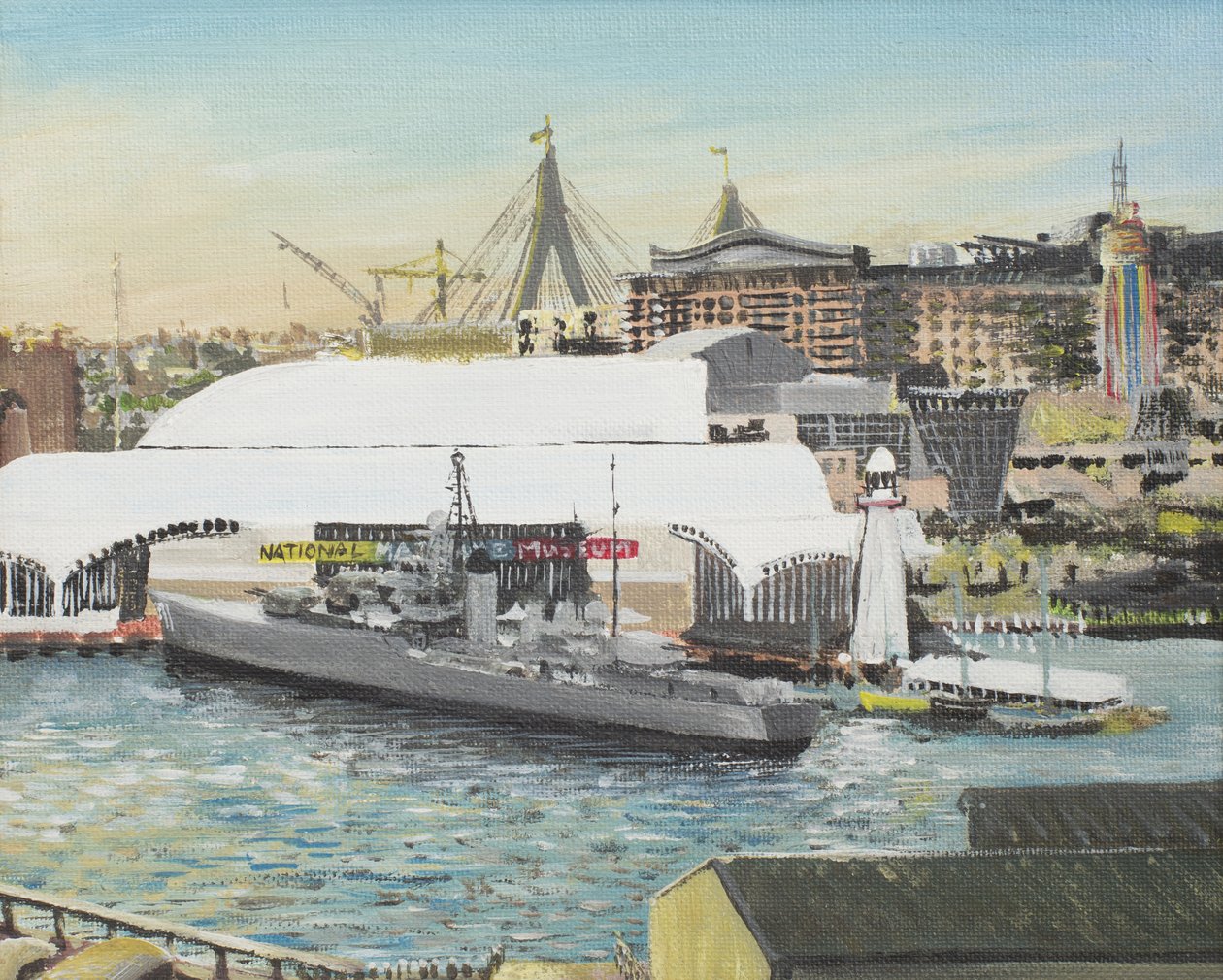 Sydney Tengerészeti Múzeum, 1998, (Akril, vászon táblán) alkotó: Vincent Alexander Booth