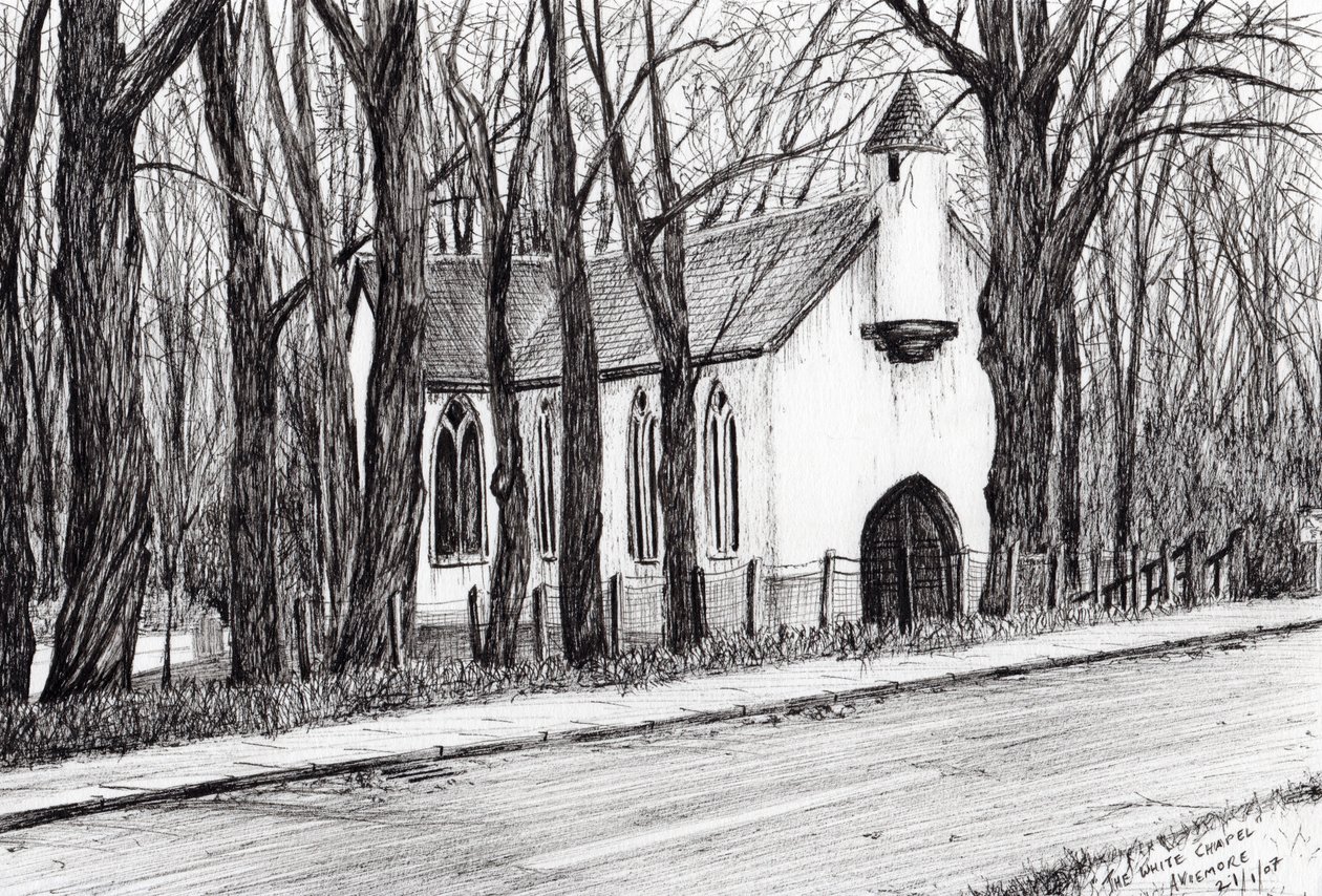 The White Chapel Aviemore, 2007, (tinta papíron) alkotó: Vincent Alexander Booth