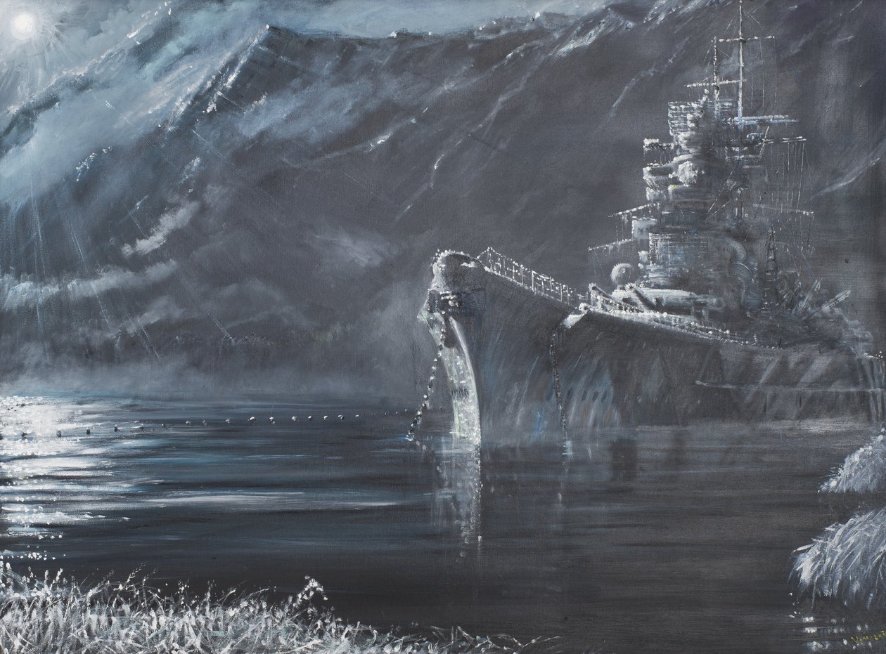 Tirpitz The Lone Queen Of The North 1944, 2007, (Olaj, vászon) alkotó: Vincent Alexander Booth