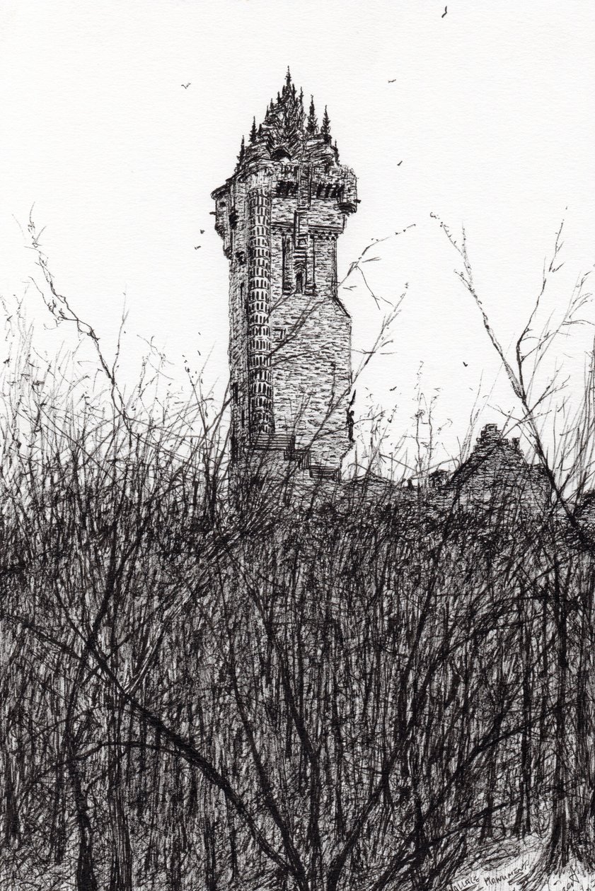 Wallace emlékmű, 2007, (tinta, papír) alkotó: Vincent Alexander Booth