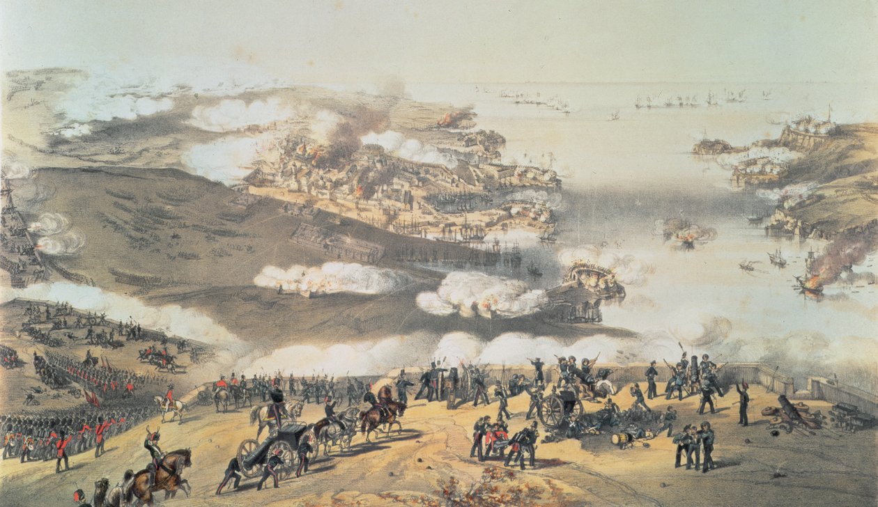 Szevasztopol ostroma a krími háború alatt (1854-56) alkotó: Vincent Brooks
