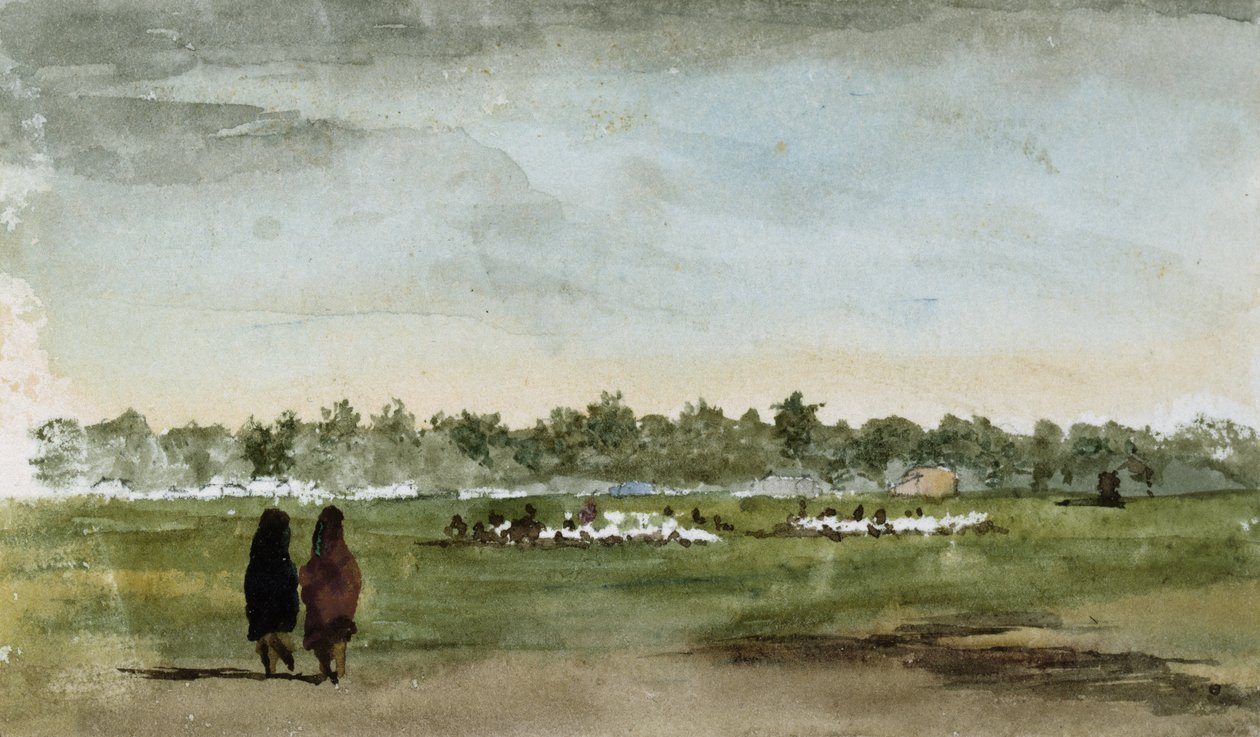 Osage versenypálya, Southern Kansas, 1869-71 (wc papíron) alkotó: Vincent Colyer