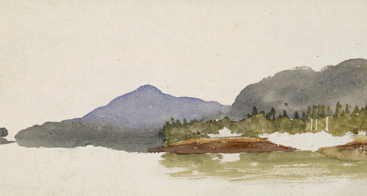 Western Lake View, 1869-71 (wc papíron) alkotó: Vincent Colyer
