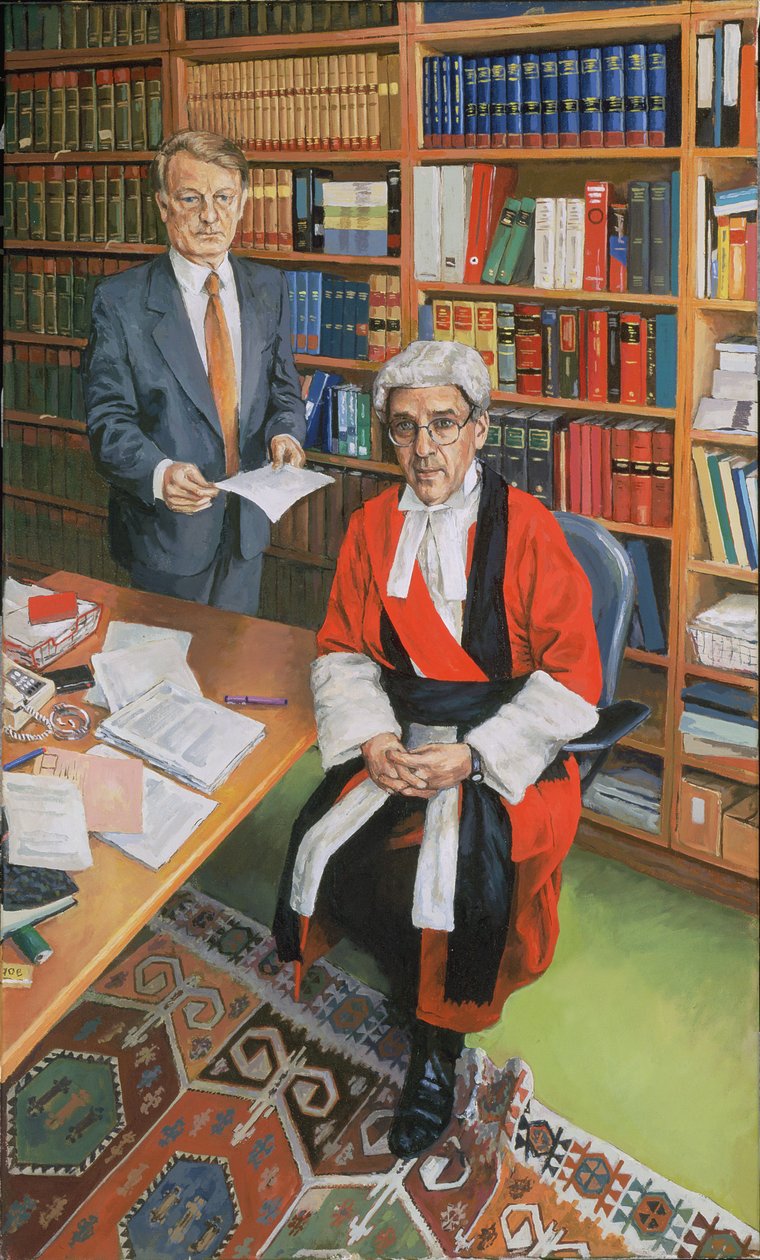 Mózes bíró úr John Furey jegyzőjével, 2000 alkotó: Vincent Yorke