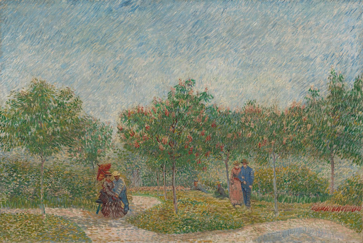 Kert udvarló párokkal alkotó: Vincent van Gogh
