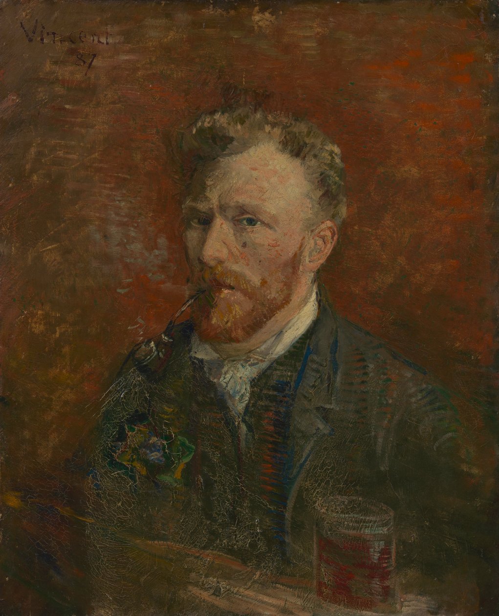 Önarckép üveggel alkotó: Vincent van Gogh