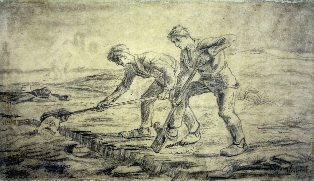 Az ásók a Cuesmes -i Van Gogh -házban alkotó: Vincent van Gogh