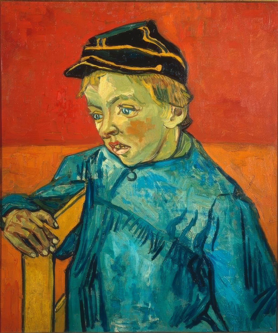 Camille Roulin diák portréja alkotó: Vincent van Gogh