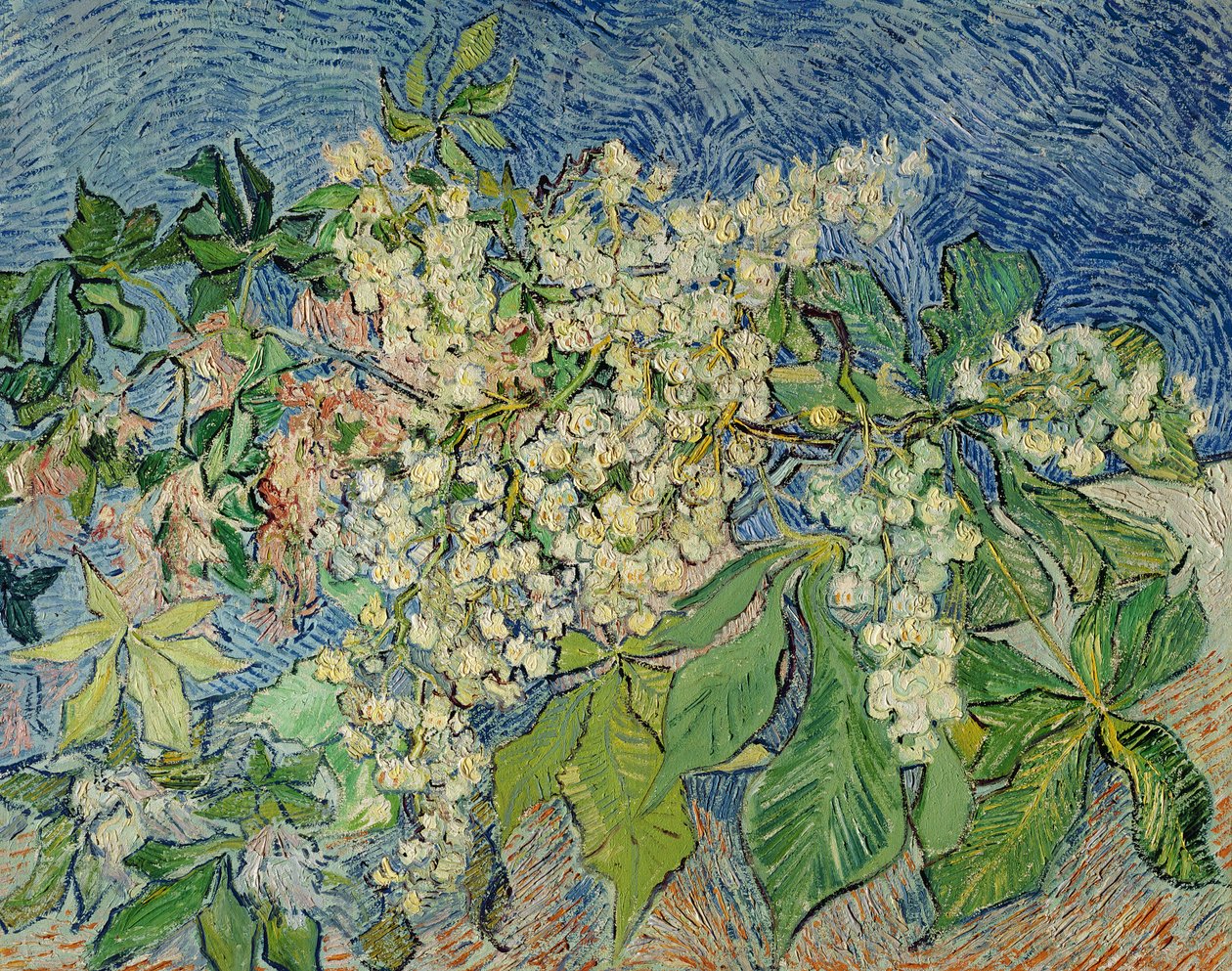 Virágzó gesztenyeágak, 1890 alkotó: Vincent van Gogh