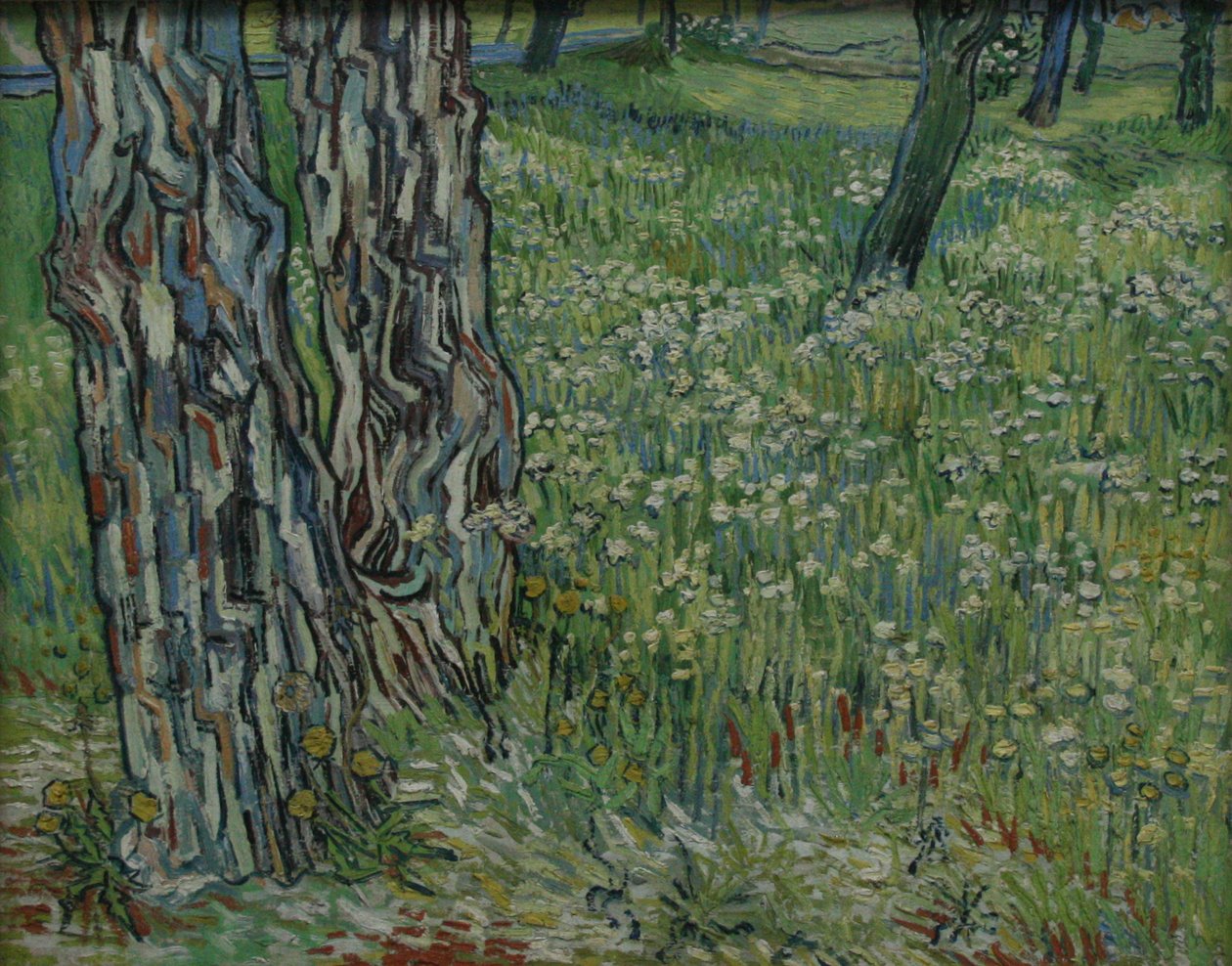 Fatörzsek a fűben alkotó: Vincent van Gogh