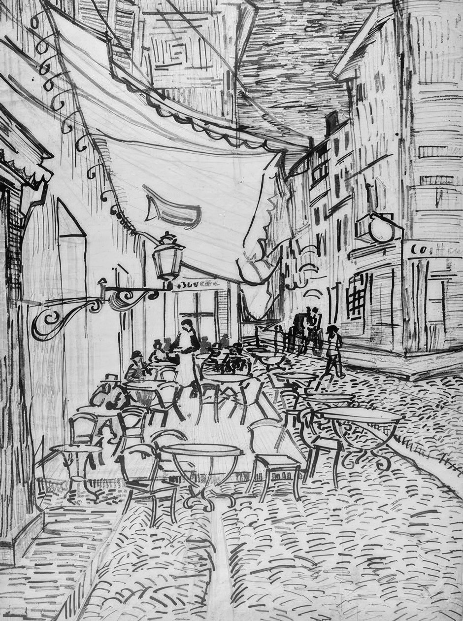 Este kávézó terasz alkotó: Vincent van Gogh