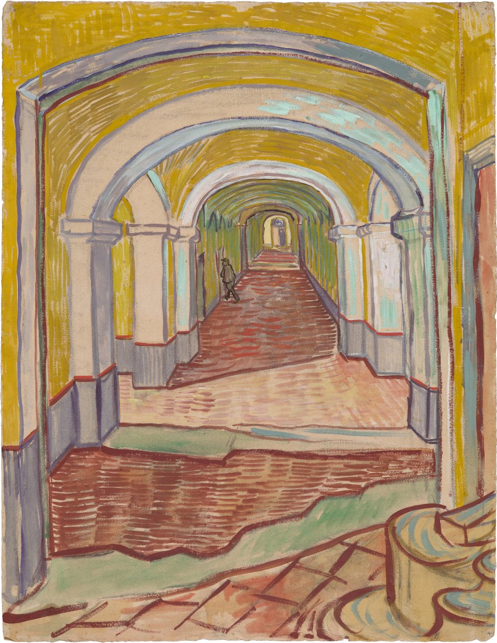 A folyosó a Saint-Paul Kórházban alkotó: Vincent van Gogh