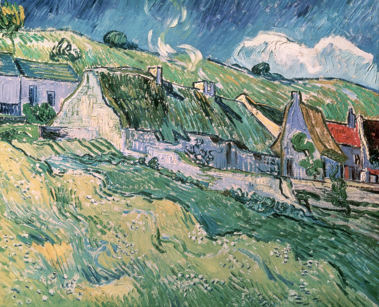Víkendházak Auvers-sur-Oise-ban, 1890 alkotó: Vincent van Gogh