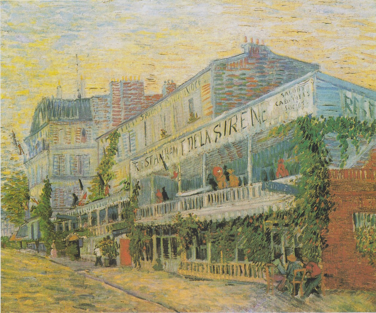 Das Restaurant de la Siréne Asniéres-ben alkotó: Vincent van Gogh