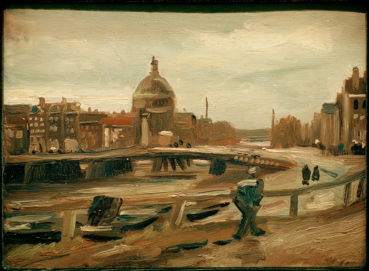 A Singel Amszterdamban alkotó: Vincent van Gogh