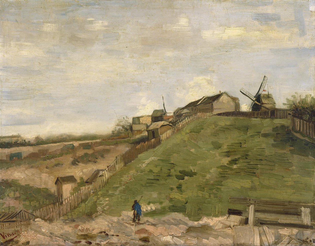 Montmartre -hegy kőbányával alkotó: Vincent van Gogh
