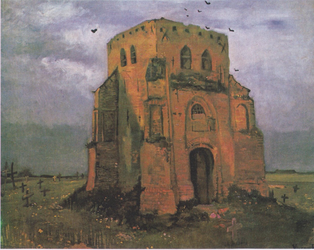 A régi temetőtorony Nuenenben3 alkotó: Vincent van Gogh