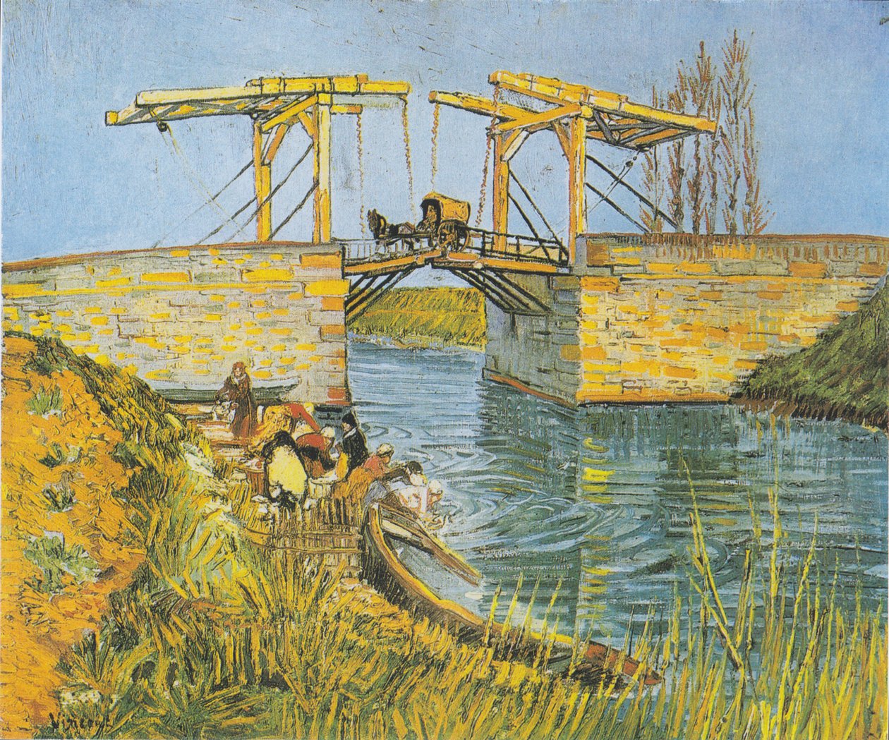 A Langlois híd Arlesben mosónőkkel alkotó: Vincent van Gogh