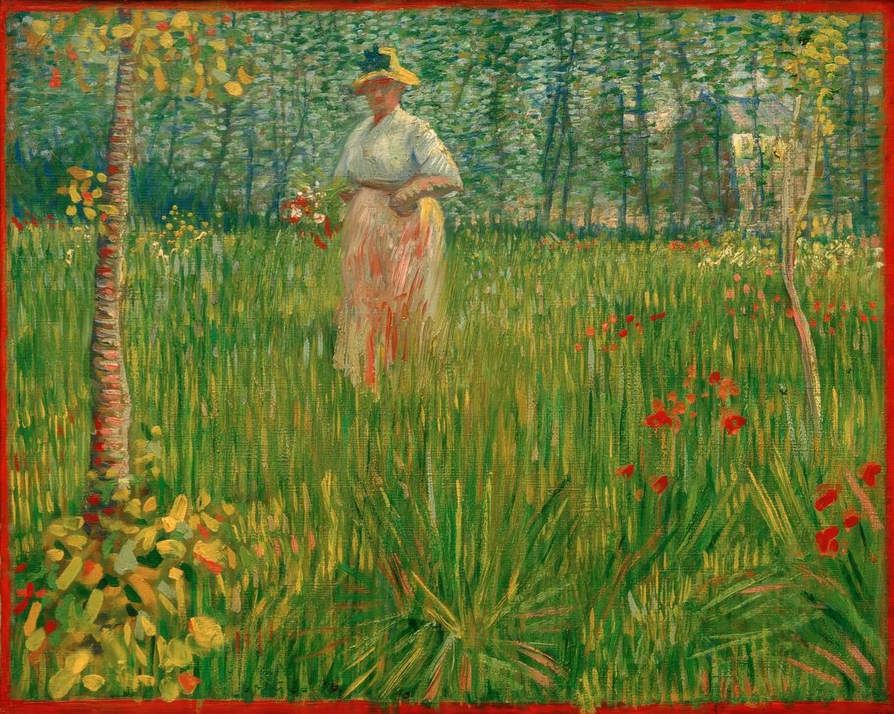 Nő a kertben alkotó: Vincent van Gogh